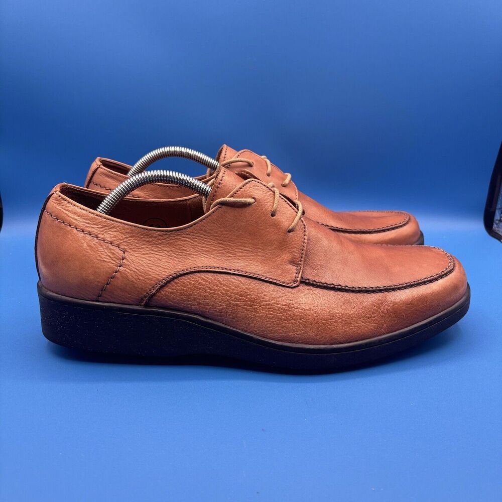 Gravity Defyer Brown Leather Oxford Shoes Men's Size‎ 13 TB318S Retail $160